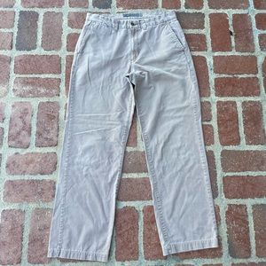 Old navy khaki straight leg pants 34x36